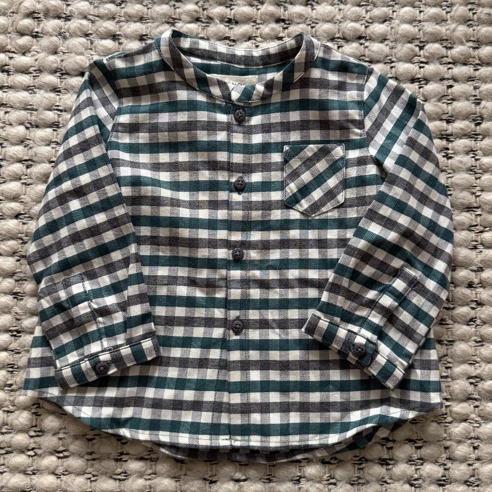 Nanos Baby Boy Checked Boys Shirt